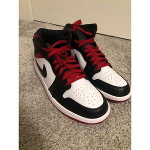 Jordan 1 Mid Black/ Gym Red Men’s Size 10.5